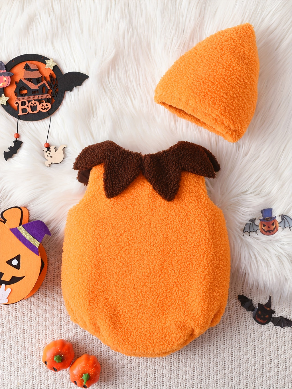 Costume Citrouille Bébé Doux & Mignon – Spécial Halloween 🎃