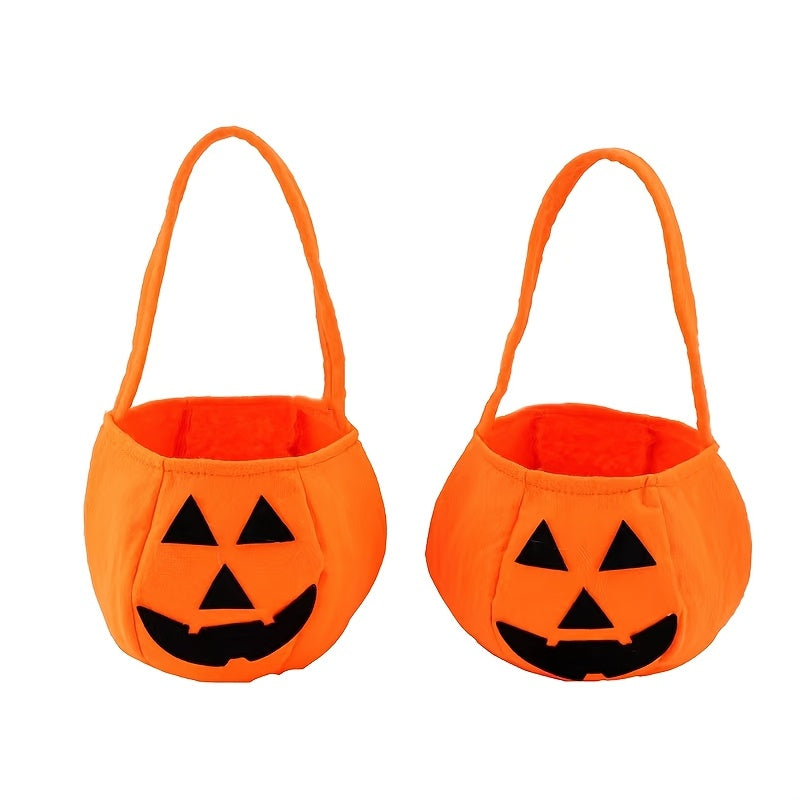 🎁 🎃 Panier Citrouille Halloween en Tissu – Lot de 2 (100% off)